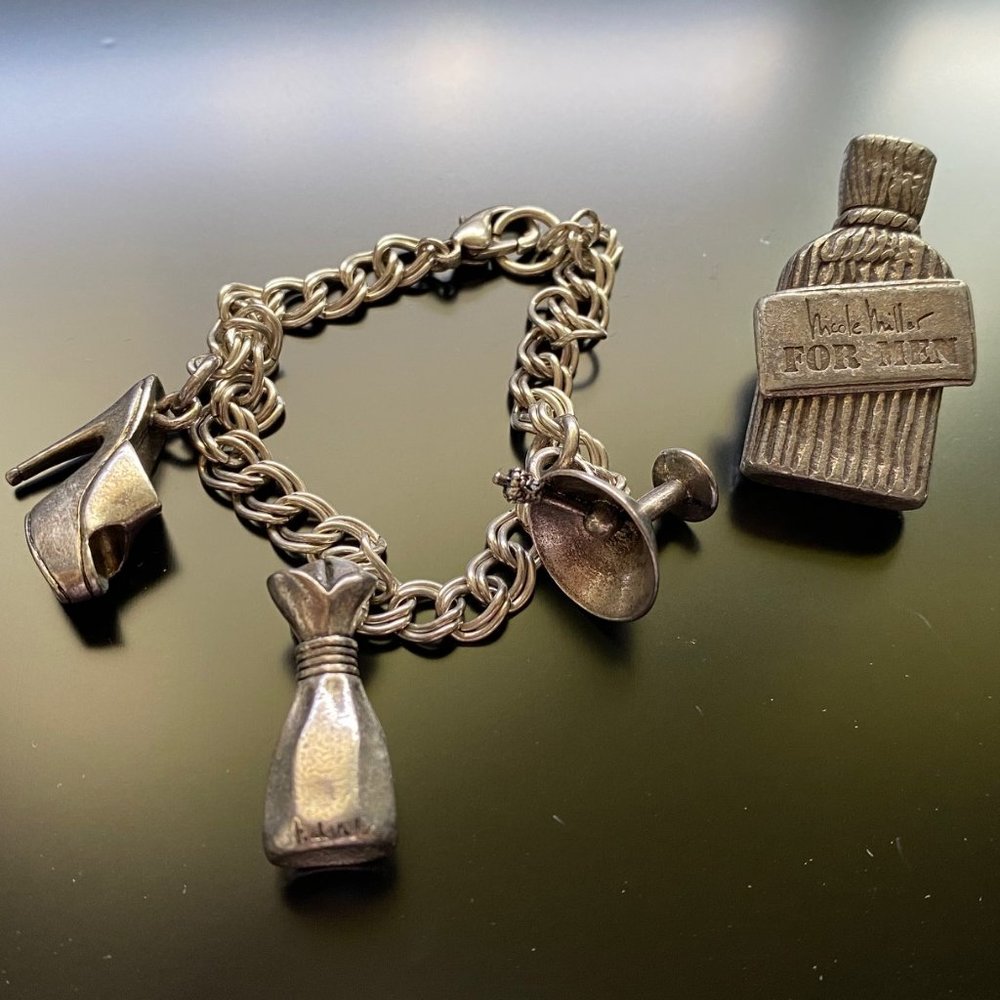 Vintage Nicole Miller Fragrance Promotion Bracelet and Pin